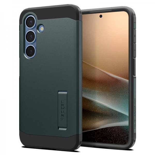 Spigen Samsung Galaxy S25 Skal Tough Armor MagFit Abyss Green