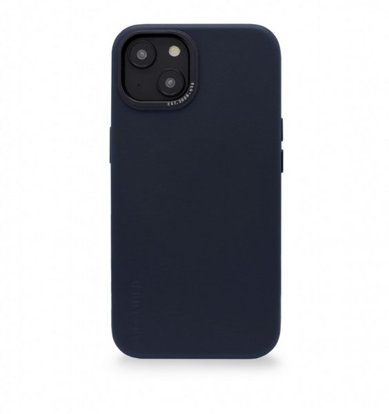 Decoded iPhone 14 Skal Leather Backcover Navy