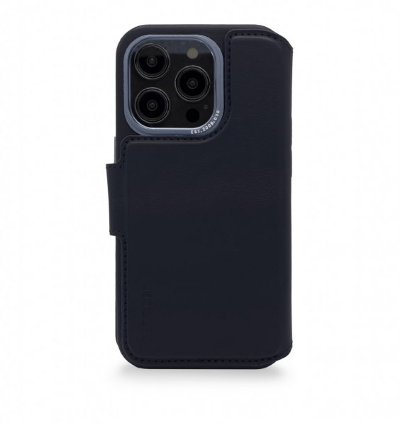 Decoded iPhone 14 Pro Fodral Leather Detachable Wallet Navy