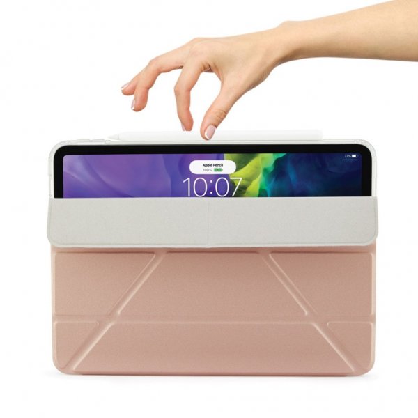 Pipetto iPad Air 10.9 (gen 4/5) Fodral Metallic Origami Roseguld