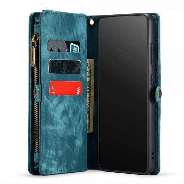 CaseMe Samsung Galaxy S21 FE 008 Series Löstagbart Skal Petrol