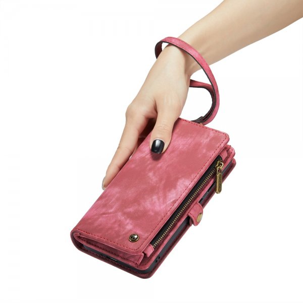 CaseMe Samsung Galaxy A12 Fodral 008 Series Löstagbart Skal Röd