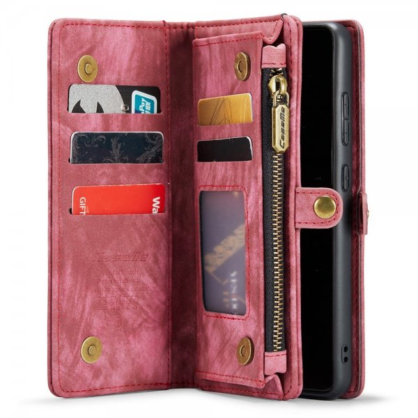 CaseMe Samsung Galaxy S22 Fodral 008 Series Löstagbart Skal Röd