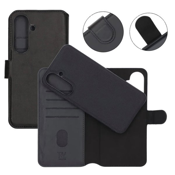Rvelon Samsung Galaxy A56 Fodral Magnetiskt Avtagbart Skal Svart