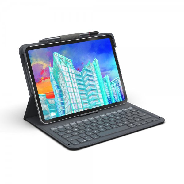 ZAGG iPad 10.9 (gen 10)/iPad 11 (A16) Fodral med tangentbord Messenger Folio 2 Nordic Layout Charcoal