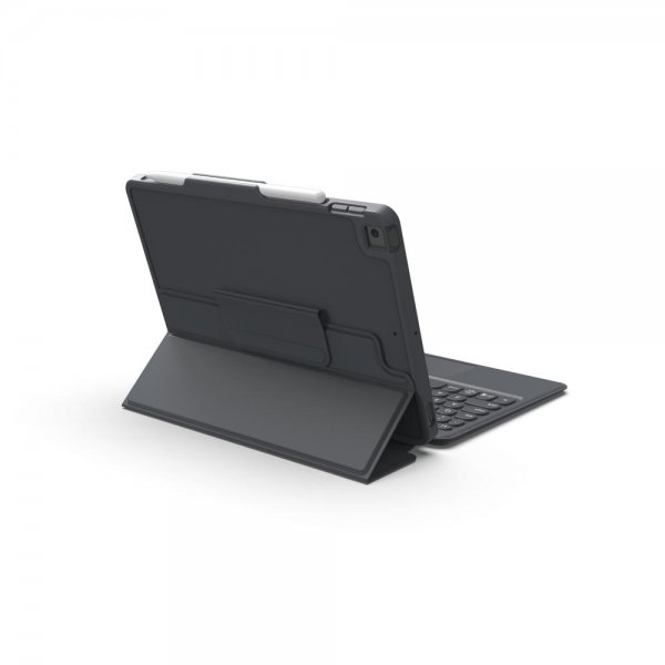 ZAGG iPad 10.2 Fodral med tangentbord Pro Keys with Trackpad Nordic Svart Grå