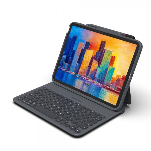 ZAGG iPad 10.9 (gen 10)/iPad 11 (A16) Fodral med tangentbord Pro Keys Svart Grå