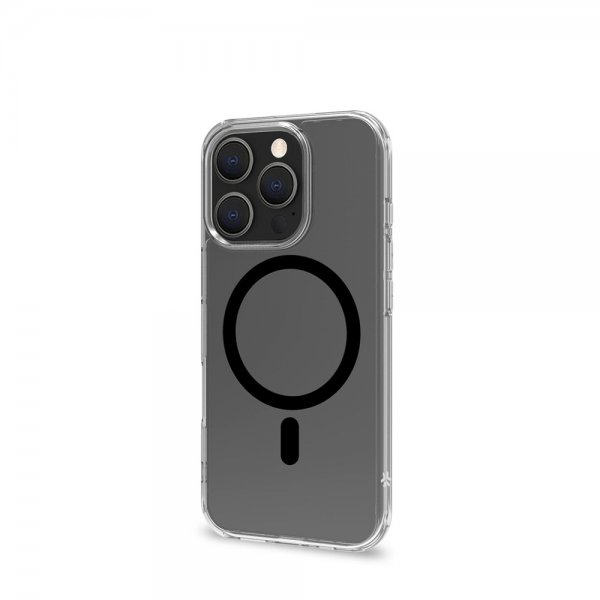 Celly iPhone 16 Pro Max Skal GELSKINMAG Transparent Svart