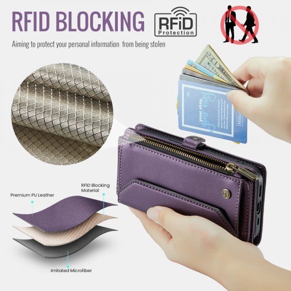 CaseMe iPhone 12/iPhone 12 Pro Fodral C36 Series Lila