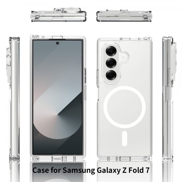Nordic Covers Samsung Galaxy Z Fold 7 Skal Feather Series MagSafe Transparent