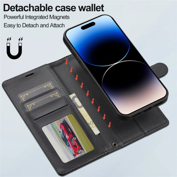 Nordic Covers iPhone 17 Fodral med avtagbart MagSafe-skal Raven Black