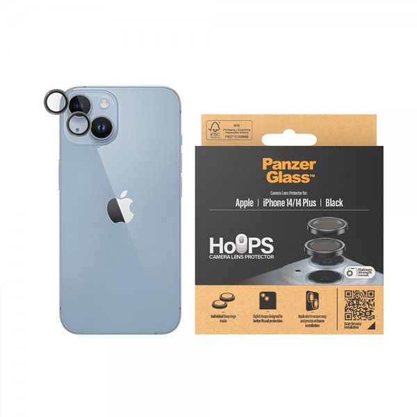 PanzerGlass iPhone 14/iPhone 14 Plus Kameraskydd Hoops