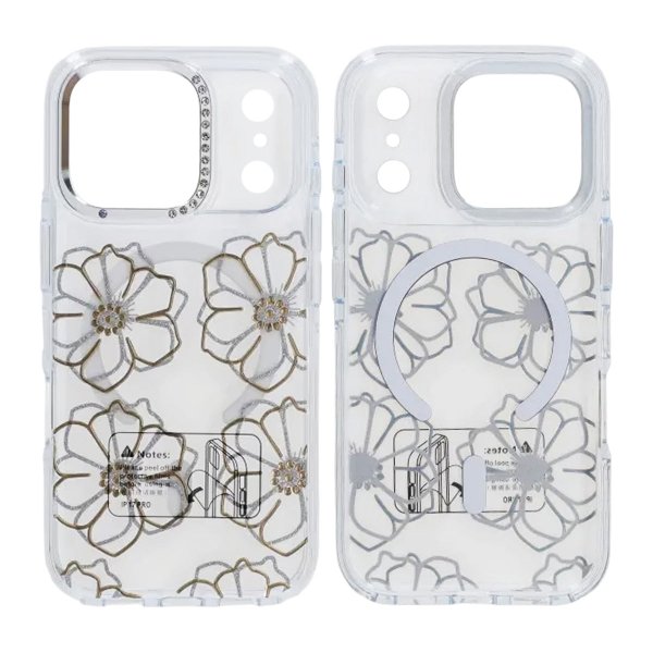 iPhone 17 Pro Max Skal Mönster MagSafe Blommor