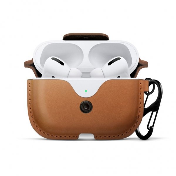Twelve South AirSnap Pro Skal till AirPods Pro Cognac