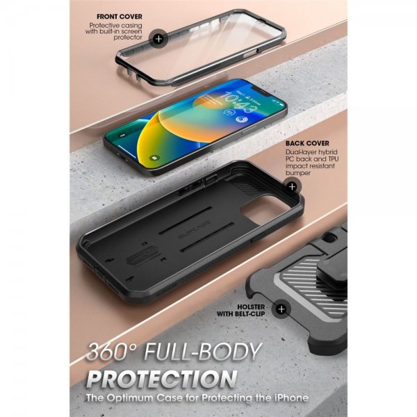 Supcase iPhone 13/iPhone 14 Skal UB Pro Svart