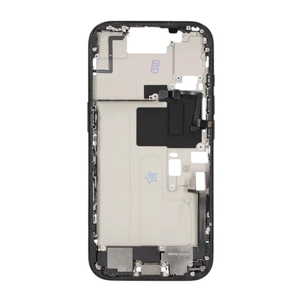 Mittenram med smådelar för iPhone 16 Pro - Svart Titan OEM