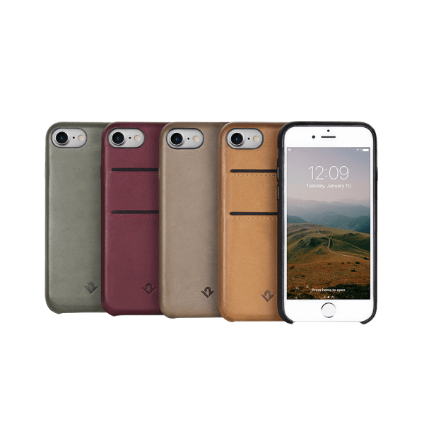 Twelve South iPhone 7 Plus/iPhone 8 Plus Skal Relaxed Leather Marsala