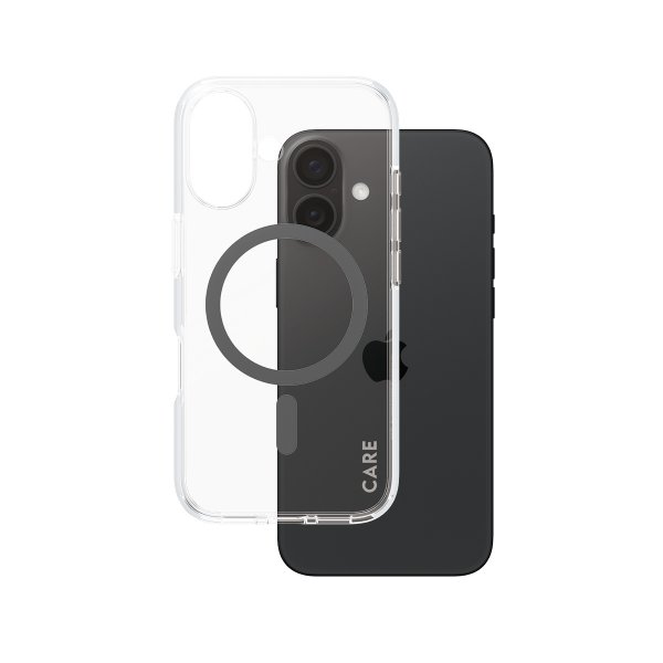 CARE by PanzerGlass iPhone 16 Skal Urban Combat MagSafe Svart Transparent