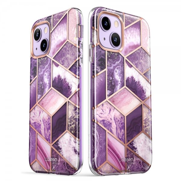 Supcase iPhone 14 Plus Skal Cosmo Purple Marble