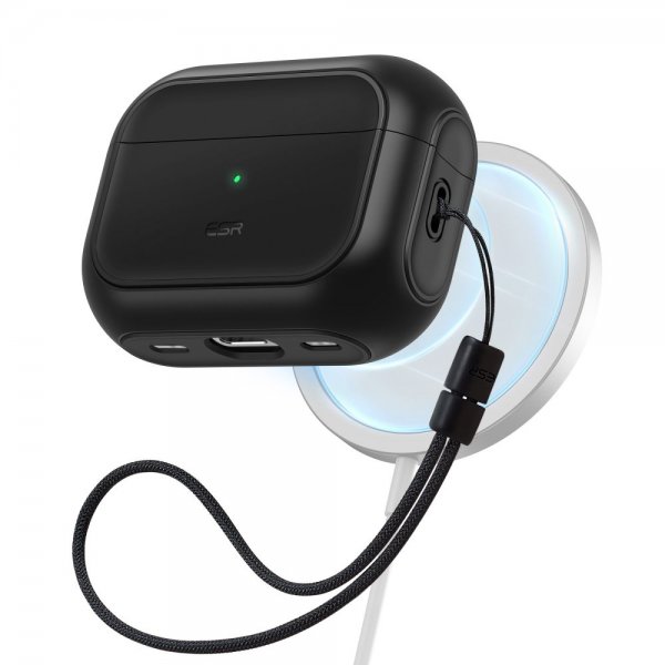 ESR AirPods Pro/AirPods Pro 2 Skal Orbit Hybrid HaloLock Svart