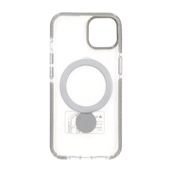 iPhone 13/iPhone 14 Skal Ringstativ MagSafe Svart Transparent