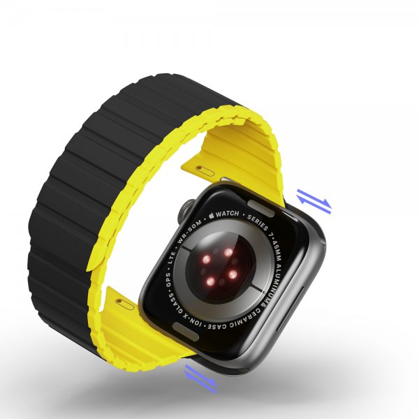 Dux Ducis Apple Watch 38/40/41/42mm Armband LD Series Svart Gul