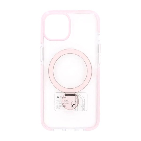 iPhone 13/iPhone 14 Skal Ringstativ MagSafe Rosa