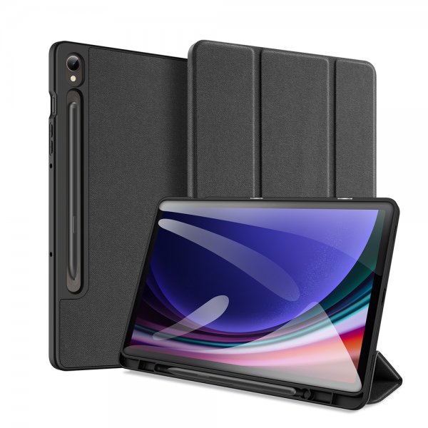 Dux Ducis Samsung Galaxy Tab S9 FE/S10 FE/S10 Lite Fodral DOMO Series Svart