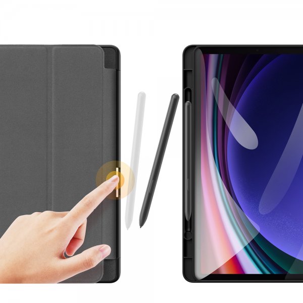 Dux Ducis Samsung Galaxy Tab S9 FE/S10 FE/S10 Lite Fodral DOMO Series Svart