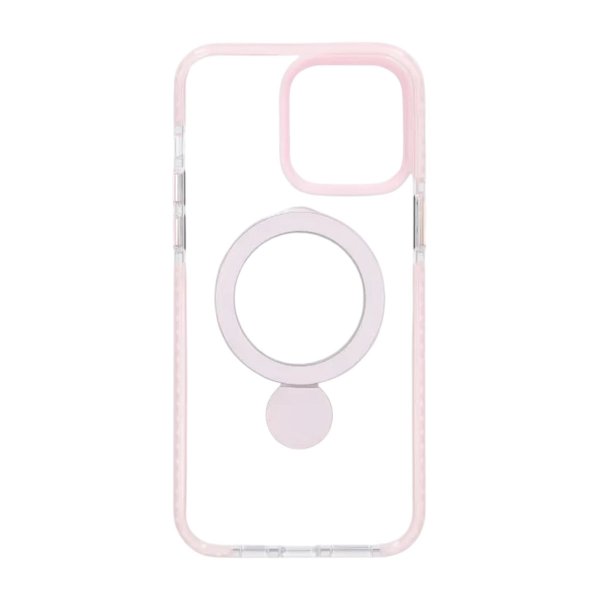 iPhone 15 Skal Ringstativ MagSafe Rosa