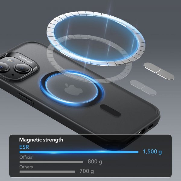 ESR iPhone 15 Skal Classic Hybrid HaloLock Svart