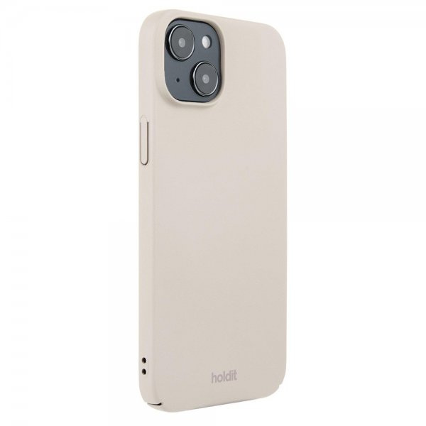 Holdit iPhone 15 Plus Skal Slim Case Light Beige