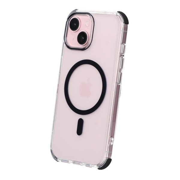Rvelon iPhone 15 Skal Förstärkta Hörn Svart