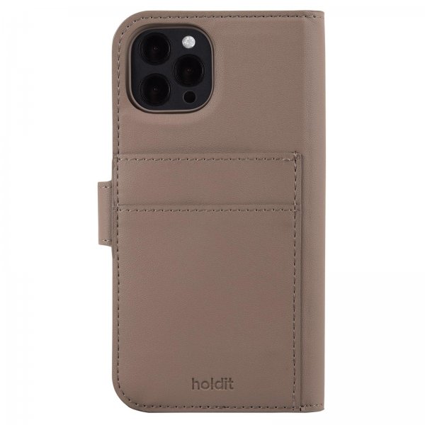 holdit iPhone 12/iPhone 12 Pro Fodral Wallet Case Magnet Plus Mocha Brown