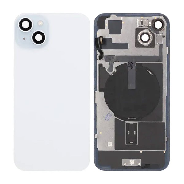 iPhone 15 Plus Baksida Glas Komplett OEM - Blå