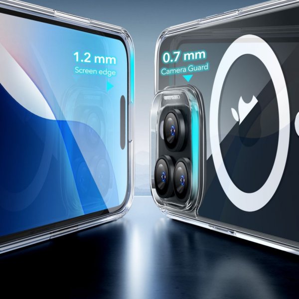 ESR iPhone 16 Pro Skal och Skärmskydd Classic Hybrid MagSafe Set Transparent