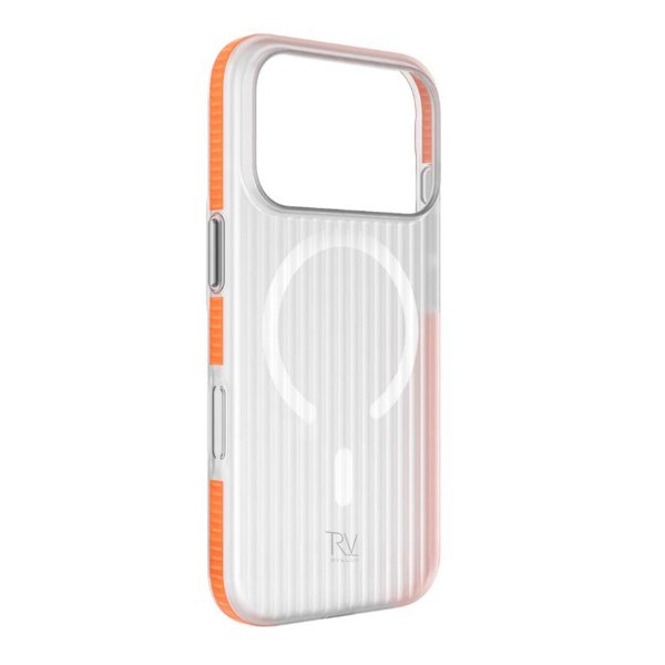 Rvelon iPhone 17 Pro Max Skal Korrugerad MagSafe Orange
