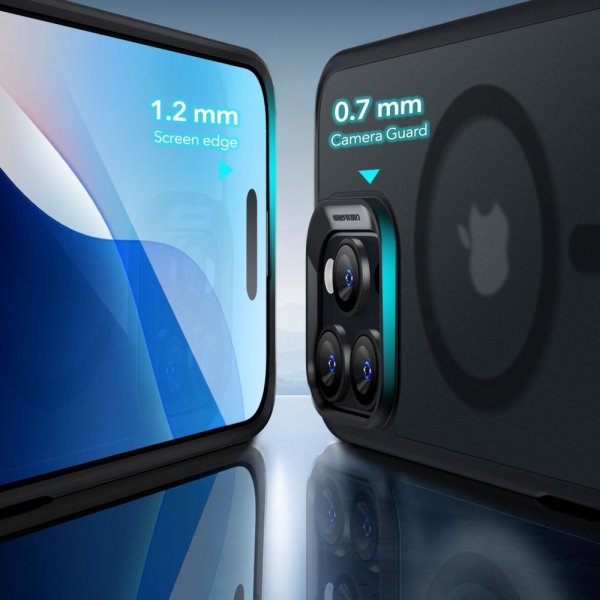 ESR iPhone 16 Pro Max Skal och Skärmskydd Classic Hybrid MagSafe Set Frostad Svart
