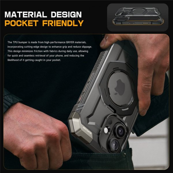 Supcase iPhone 16 Skal UB Grip MagSafe Svart