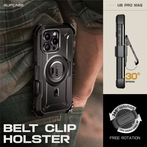 Supcase iPhone 16 Pro Max Skal UB Pro MagSafe Svart