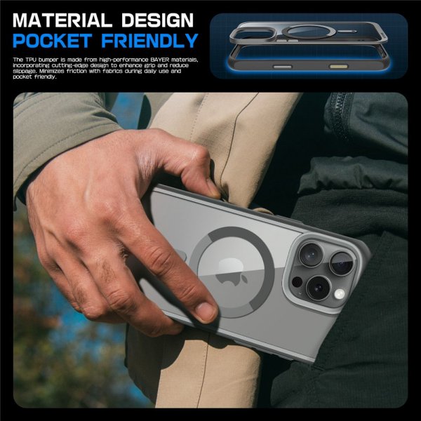 Supcase iPhone 16 Pro Max Skal UB Mag Grå