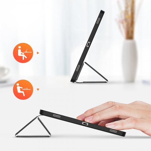 Dux Ducis Samsung Galaxy Tab S9 Plus/S9 FE Plus/S10 Plus Fodral DOMO Series Svart
