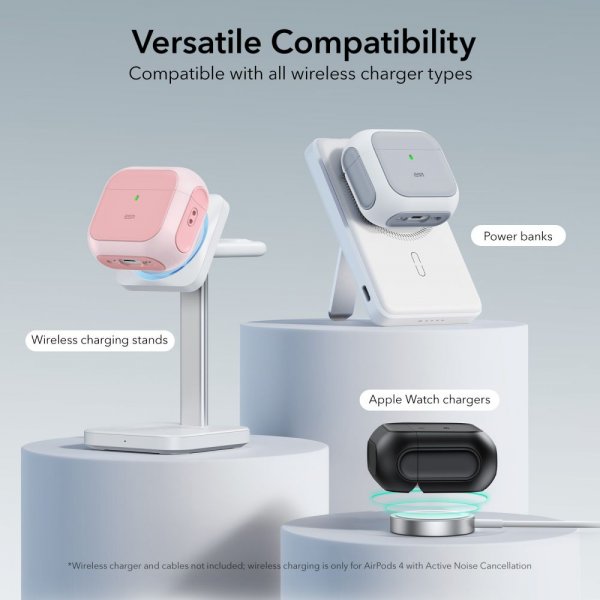 ESR AirPods 4 Skal Orbit Hybrid HaloLock Rosa