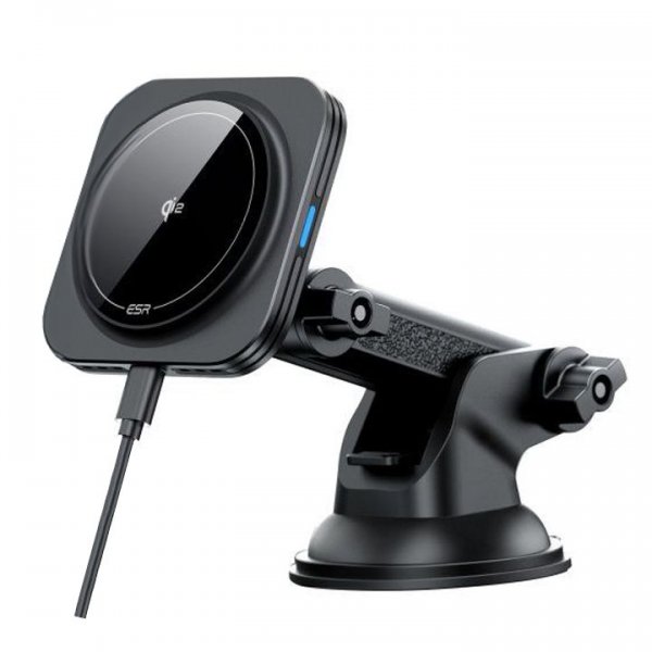 ESR Bilhållare Qi2 Dashboard Wireless Car Charger HaloLock Svart