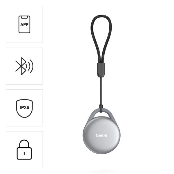 Hama Apple/Android Smart Tracker Nyckelfinnare Uppladdningsbar