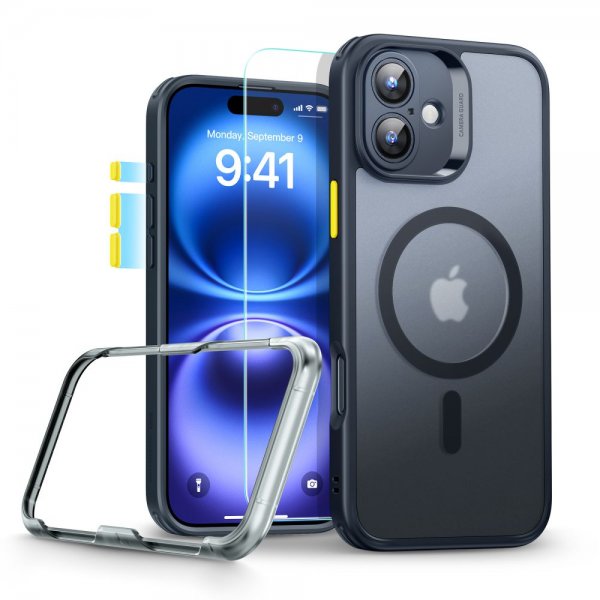 ESR iPhone 16 Skal och Skärmskydd Classic Pro MagSafe Set Svart