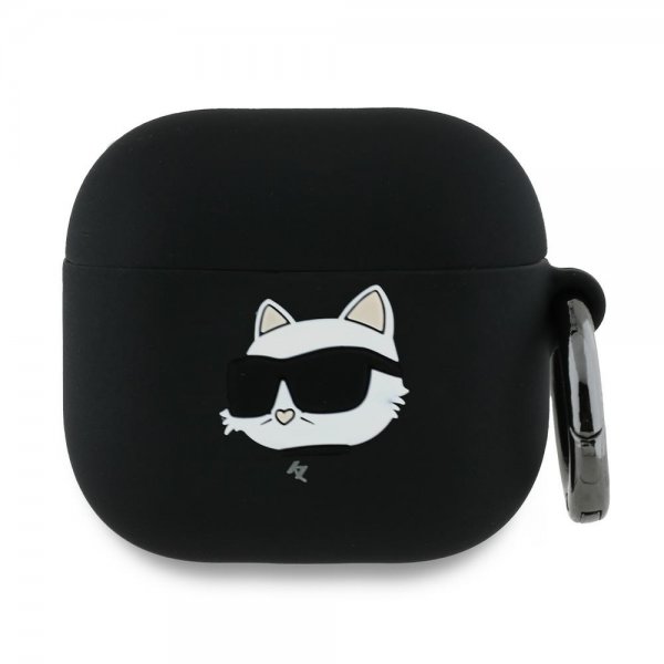 Karl Lagerfeld AirPods 4 Skal Choupette 3D Svart