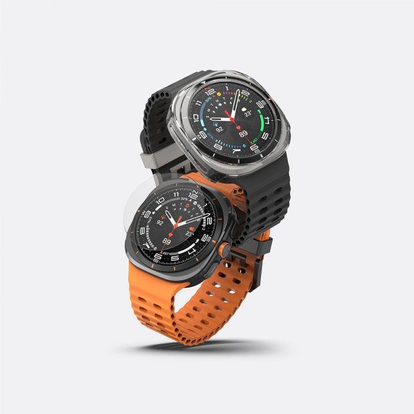 Ringke Samsung Galaxy Watch Ultra 47mm Skal och Skärmskydd Slim & Glass Transparent