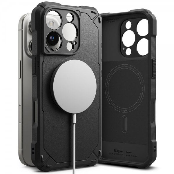 Ringke iPhone 16 Pro Max Skal Rugged Gear Magnetic Svart