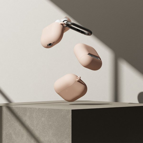 Ringke AirPods 4 Skal Silicone Pink Sand